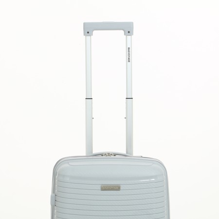 Small suitcase 20 "On a zipper, code lock, 4 wheels, color gray color-4