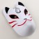 Carnival mask "Fox anime", white color