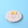 Folding mirror “Cutie”, D = 7 cm, with an increase, artificial leather, beige color