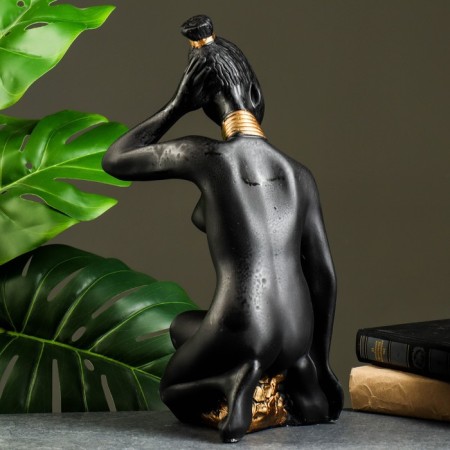 Figure "Morning Africa" ​​17x22x36cm, black-5