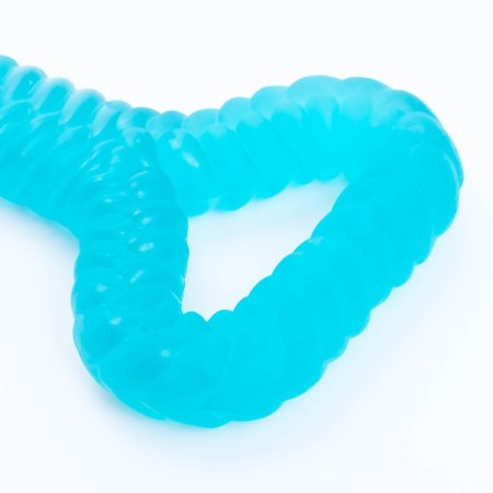 Dog toy "Big Bone", glowing in the dark, massage, 32 x 11, blue-2