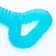 Dog toy "Big Bone", glowing in the dark, massage, 32 x 11, blue