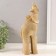 Souvenir Polystone 3D "Elephant with Elephant" Dark Gold 13.5x8x28.5 cm