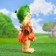 Garden figure "Girl Gnome with a basket" 26x18x52 cm