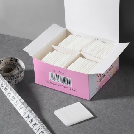 Portnovskoe soap, disappearing, 4 × 4 cm, 50 pcs, white color-1
