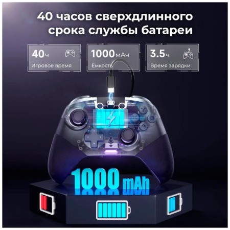 Easysmx X10 wireless gamepad with mechanical buttons, purple (VG-C503)-5