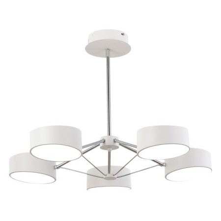 Ceiling EVOLUCE lamp. Sle6005-502-05. Valle. 5x10 watts, LED, 3000K-6000K, 6000 LM, 67x67x47 cm, white color, chrome-4