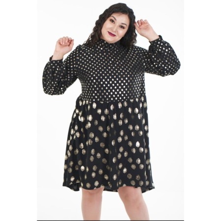 Female dress, size 56, black color-7