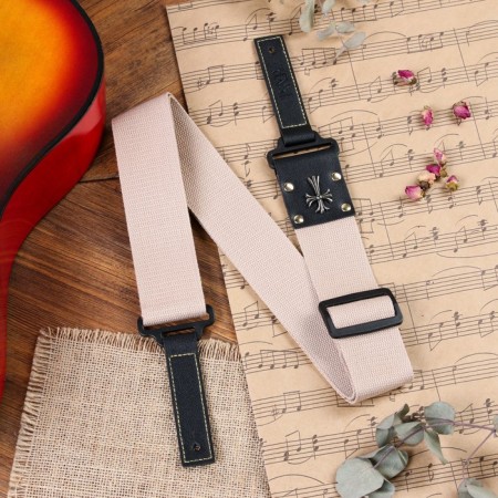 Music Life Cross, Beige, 95-155 cm belt belt