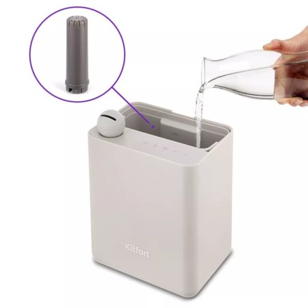 Air humidifier KitFort KT-2890, ultrasound, 95 W, 3 l, 30 m2, beige-3