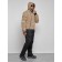 Ski costume male winter, size 48, beige color