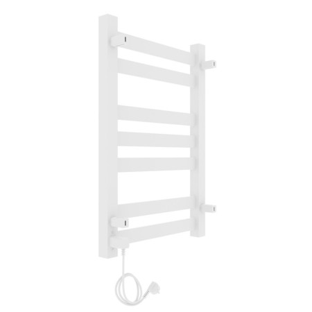 Towel Electric Laris Hephaestus Cheka, 500x800 mm, 7 crossbars, right, white-2