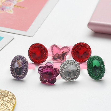 Children's ring "chosen" assorted, mix shape, mix color, dimensionless