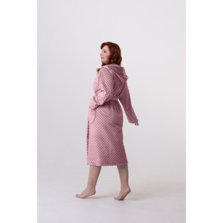Women's bathrobe, size 56, purple-purple color-2