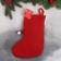 Soft suspension "Nosok - Santa Claus with a gift" 17x26 cm, white -red