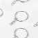 Basket base, with a chain, d = 25 mm, silver color