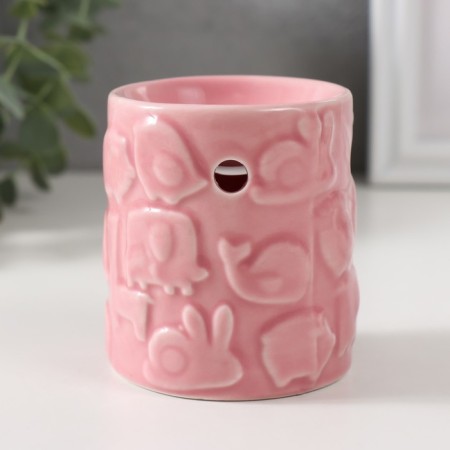 Aroma lace ceramics "animals" pink 6.7x6.7x7.5 cm