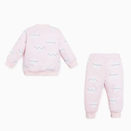 Kit: jumper and pants crumb I am KISA, height 68-74 cm, pink color-3