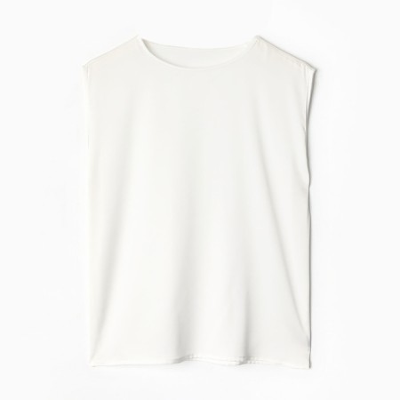 Top female minku: casual collection color white, size 46-8