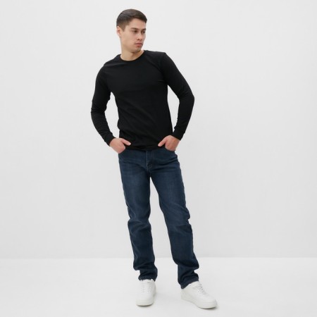 Long -sized male plain, black color, size 48-4