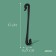 Kistapelter, 6 cm, plastic, black, Greengo