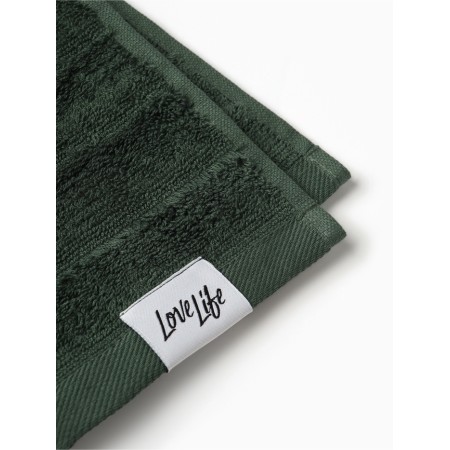 Trick Lovelife towel "Sonora" 30 × 50 cm, green, 100% cotton, 500 g/m²-3