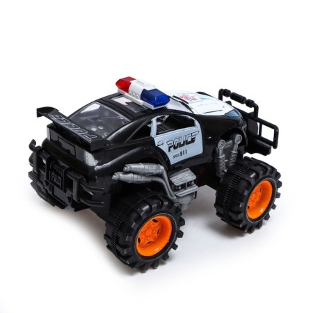Radio -controlled "Road Patrol" machine works on batteries, black color-2