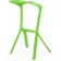 MAGA MEGA stool plastic, green 50x43x80 cm
