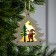 Christmas tree toy "Christmas tree with Santa Claus", from batteries, glow warm white
