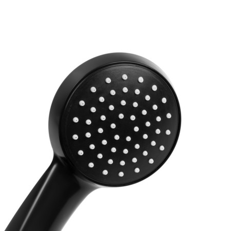 Shower Set Zein Z2707, hose 150 cm, metal nuts, braid sleeve, watering can 1 mode, black 941765-3