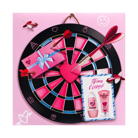 Women's gift set "right in the heart": deodorant, 50 ml + hand cream, 45 ml-5