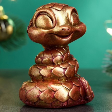 Figure "snake Rubin" Bordea-gold, 6x5cm-1
