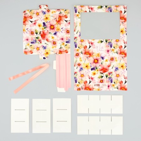 Box for 12 sweets with cells “With Love” 18.5 x 13.5 x 3.5 cm-5