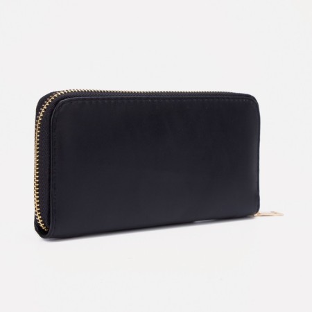 Women's wallet with lightning, black color-1