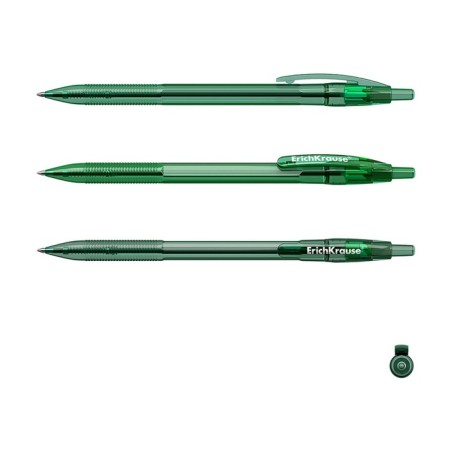 Handle Automatic Erich Krause R-301 Original Matic, node 0.7 mm, green ink green-3