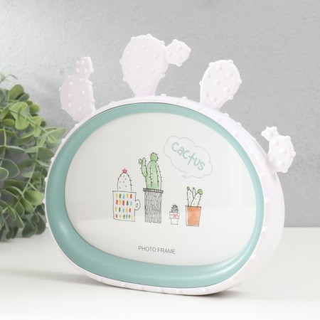 Photo frame Bilateral plastic in 2 photos 12x17 cm "Cactus" 3.5x21x8.5 cm-1