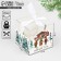 Box a gift New Year's folding "New Year's House", 7 x 7 x 7 cm, New Year