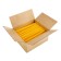Candle twisted, 2.2x 25 cm, varnished yellow