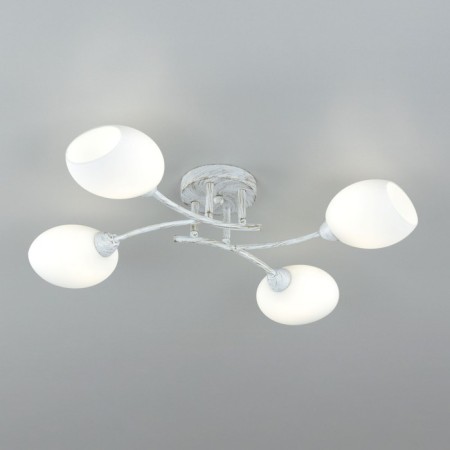 Ceiling chandelier Citilux "Florida" CL148140, 65.5x51x14.5 cm, 4x60W, E14, white color-3