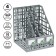 Capital, vertical, 4 compartments, gray