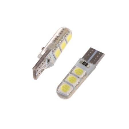 Auto Stuffing LED T10 W5W, 12 V, 3 W, 6 SMD-5050, 2 pcs, white