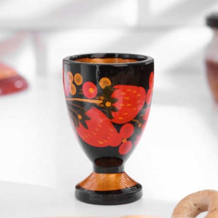 A set of glasses with a tray, 6 pcs - 30 ml, Khokhloma-4