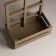 Wooden Kashpo 24 × 14 × 30 cm "Window flowerbed", with a pen, brown give beautifully