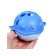 Silicone teether for teeth with a rattle "Fish", in the case, blue color, crumb I