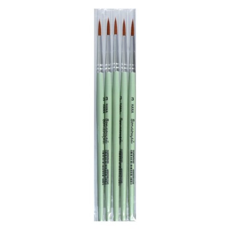 Synthetic brush is round, Hana embody No. 3 (hair length 17 mm), short matte handle-3