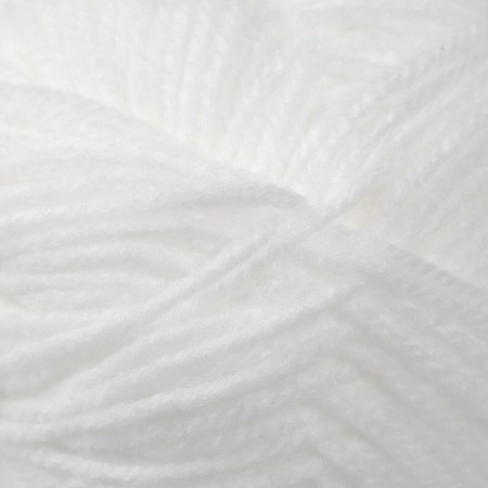 Yarn "Children's novelty" 100% acrylic 200m/50g (01-white)-2