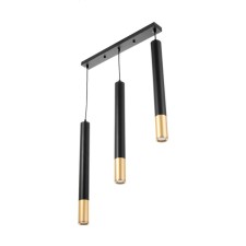 Bayerlux suspension of Bayerlux hero 3xLED 9W 4000K Black Gold 50x5x50s200cm 980212