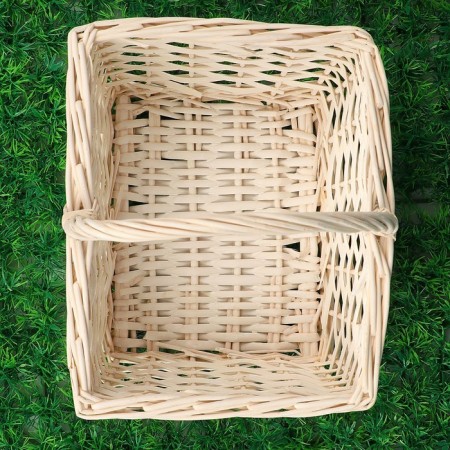 Wicker basket, willow, 27 × 22 × h14 (27) cm,-1