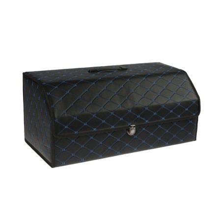 Organizer COFR in the trunk, 67 x 30 x 31 cm, eco-leather, black-blue-1