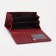Women's wallet on a magnet, burgundy color